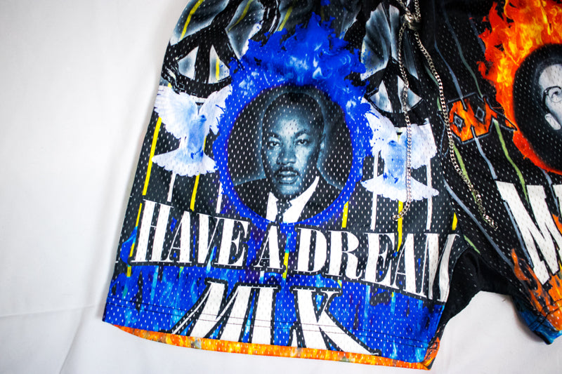 MLK-X RESPECT PEACE AND UNITY SHORTS
