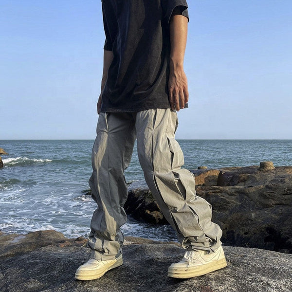 PLEATED WAVE CONNECTION PANTS
